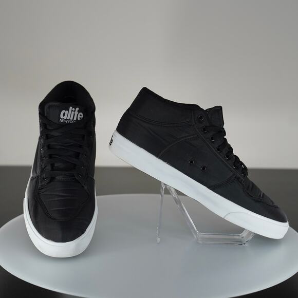 Alife Everybody Mid Nylon Black/White - Men's Size 12 - Picture 9 of 9